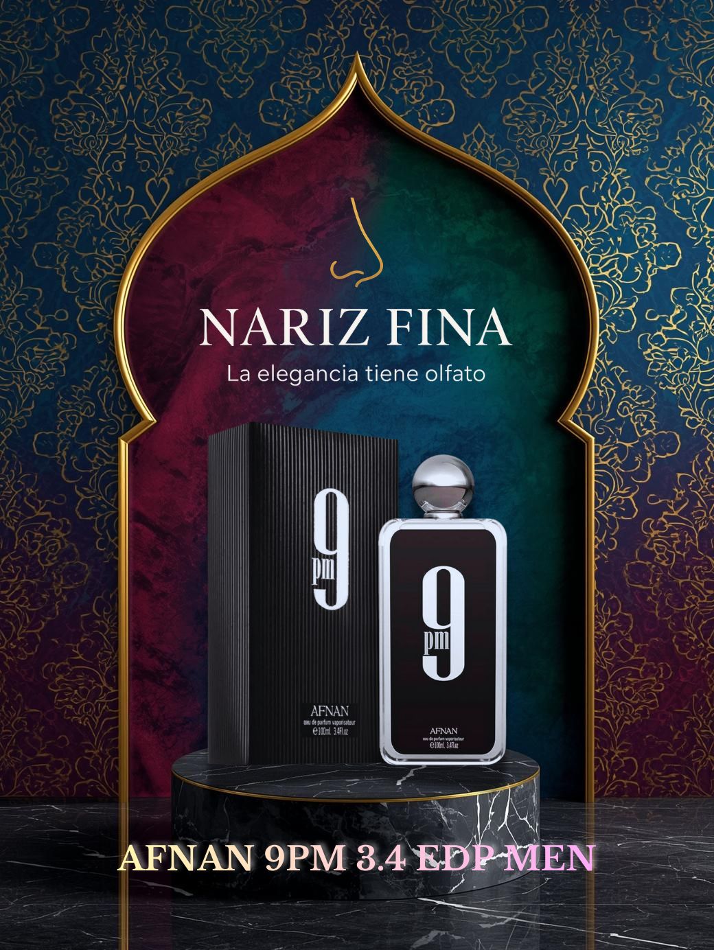 AFNAN 9PM 3.4 EDP MEN 100ML