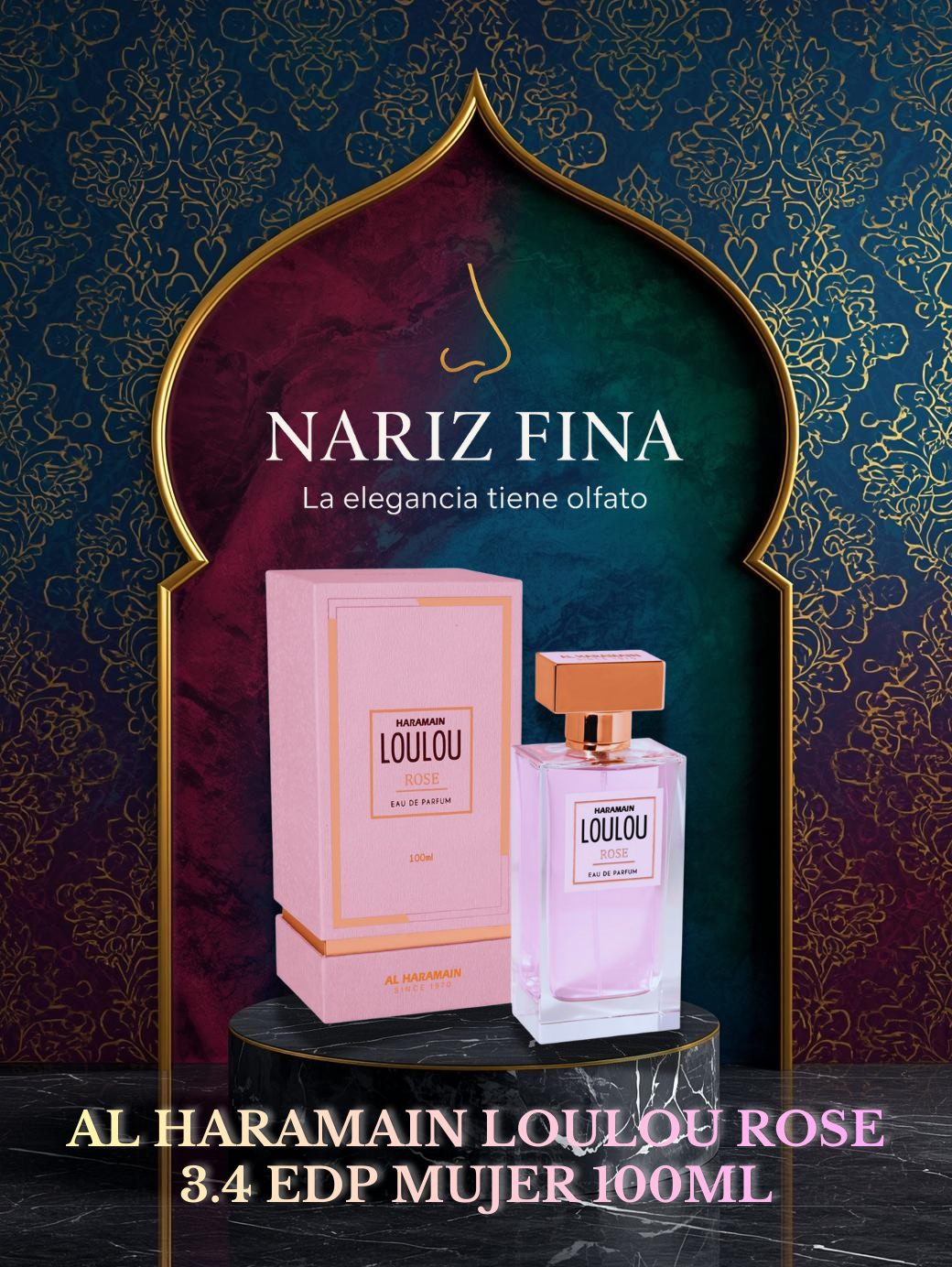 AL HARAMAIN LOULOU ROSE 3.4 EDP MUJER 100ML