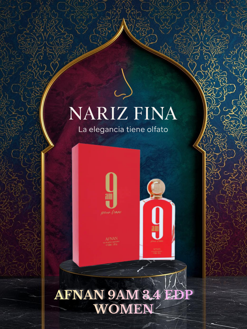 AFNAN 9AM 3.4 EDP WOMEN 100ML