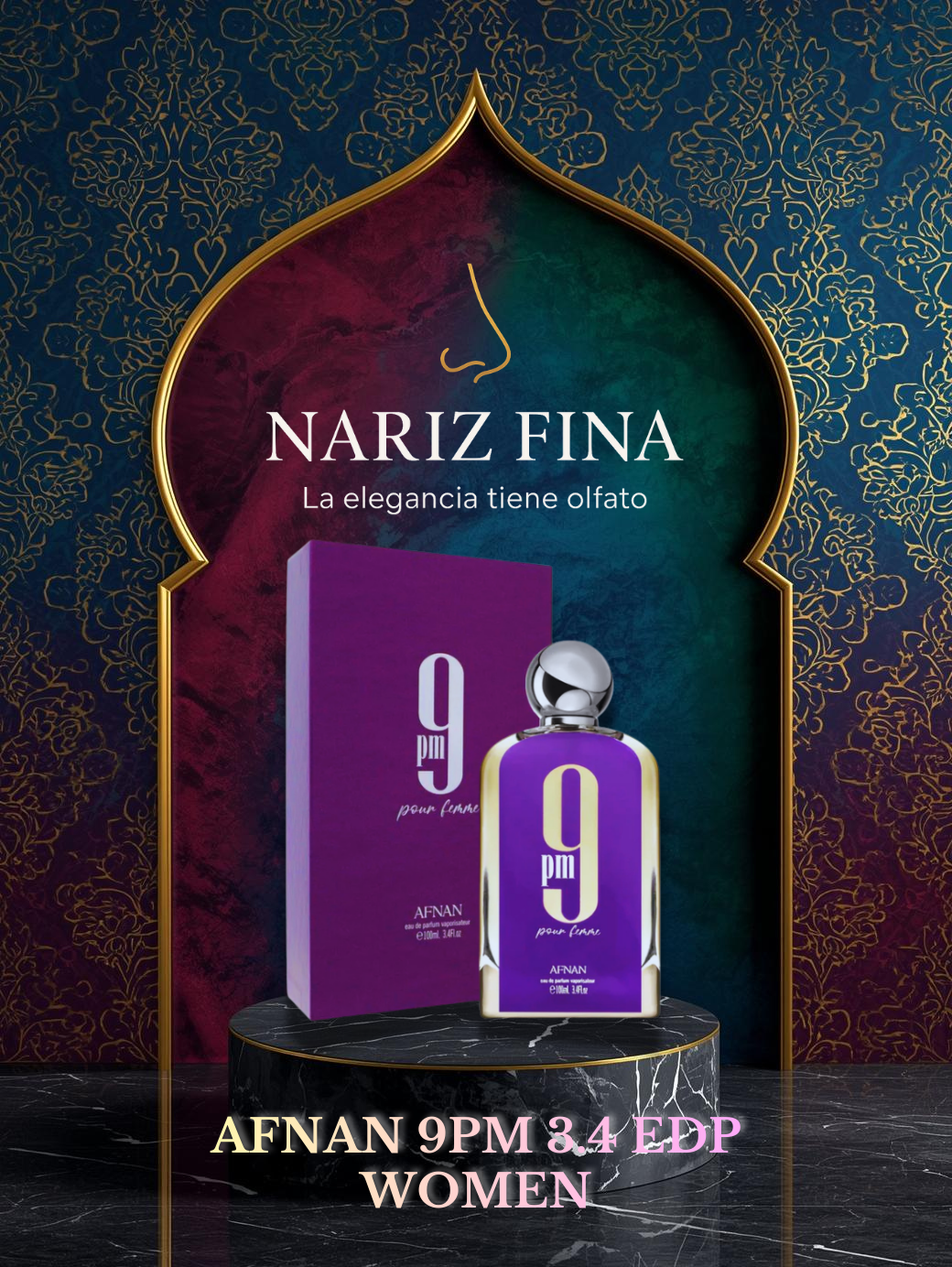 AFNAN 9PM 3.4 EDP WOMEN 100ML