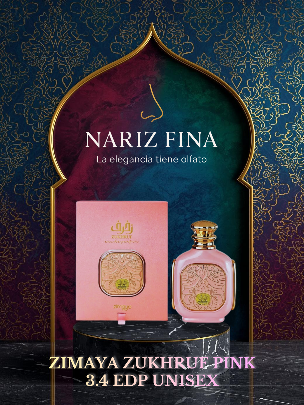 ZIMAYA ZUKHRUF PINK 3.4 EDP UNISEX 100ML