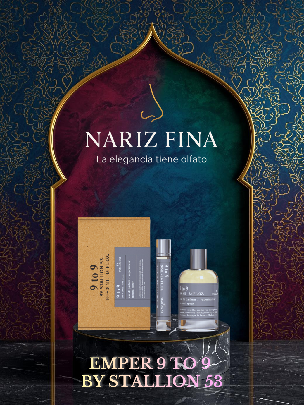 EMPER 9 TO 9 BY STALLION 53 3.4 EDP MEN 20ML