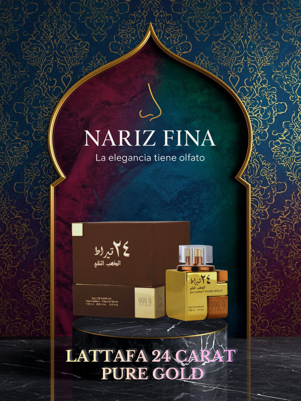 LATTAFA 24 CARAT PURE GOLD 3.4 EDP UNISEX 100ML