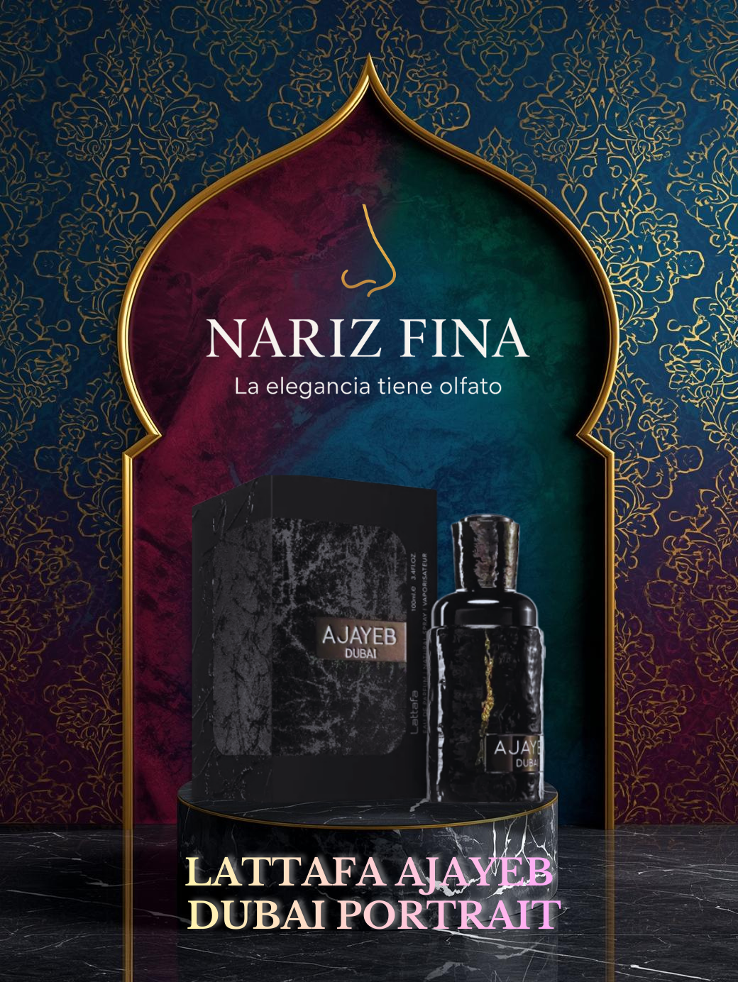 LATTAFA AJAYEB DUBAI PORTRAIT 3.4 EDP UNISEX 100ML