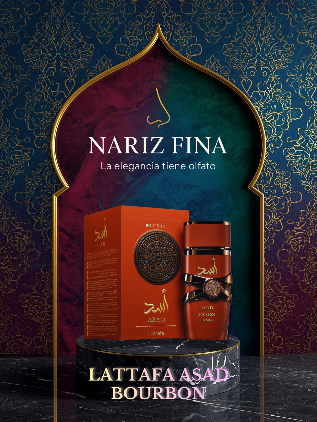 LATTAFA ASAD BOURBON 3.4 OZ EDP 100ML