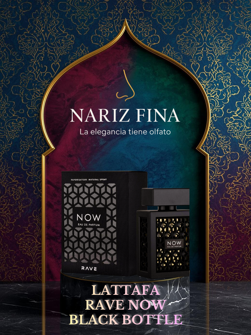 LATTAFA RAVE NOW BLACK BOTTLE 3.4 EDP 100ML