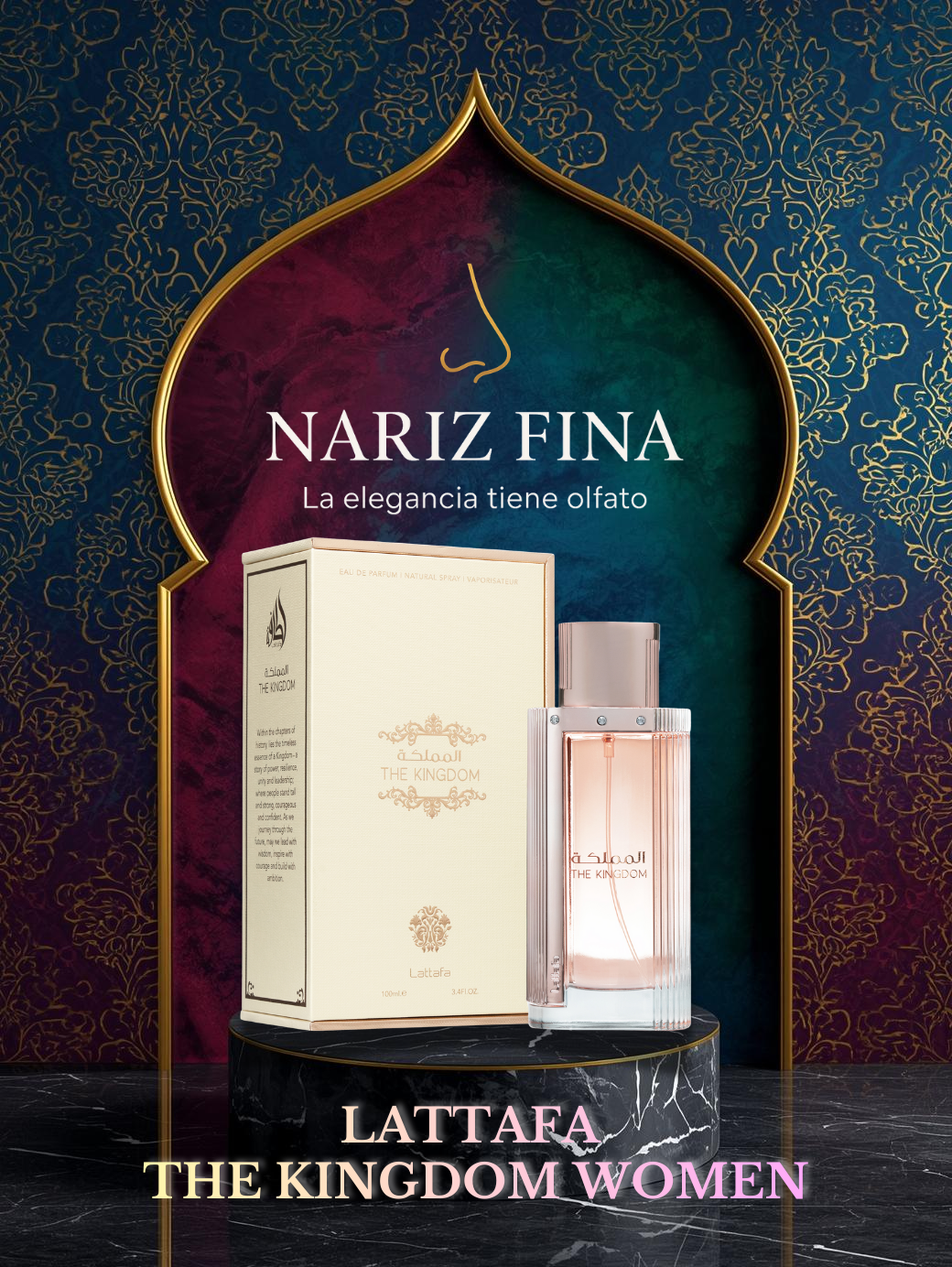 LATTAFA THE KINGDOM 3.4 EDP WOMEN 100ML