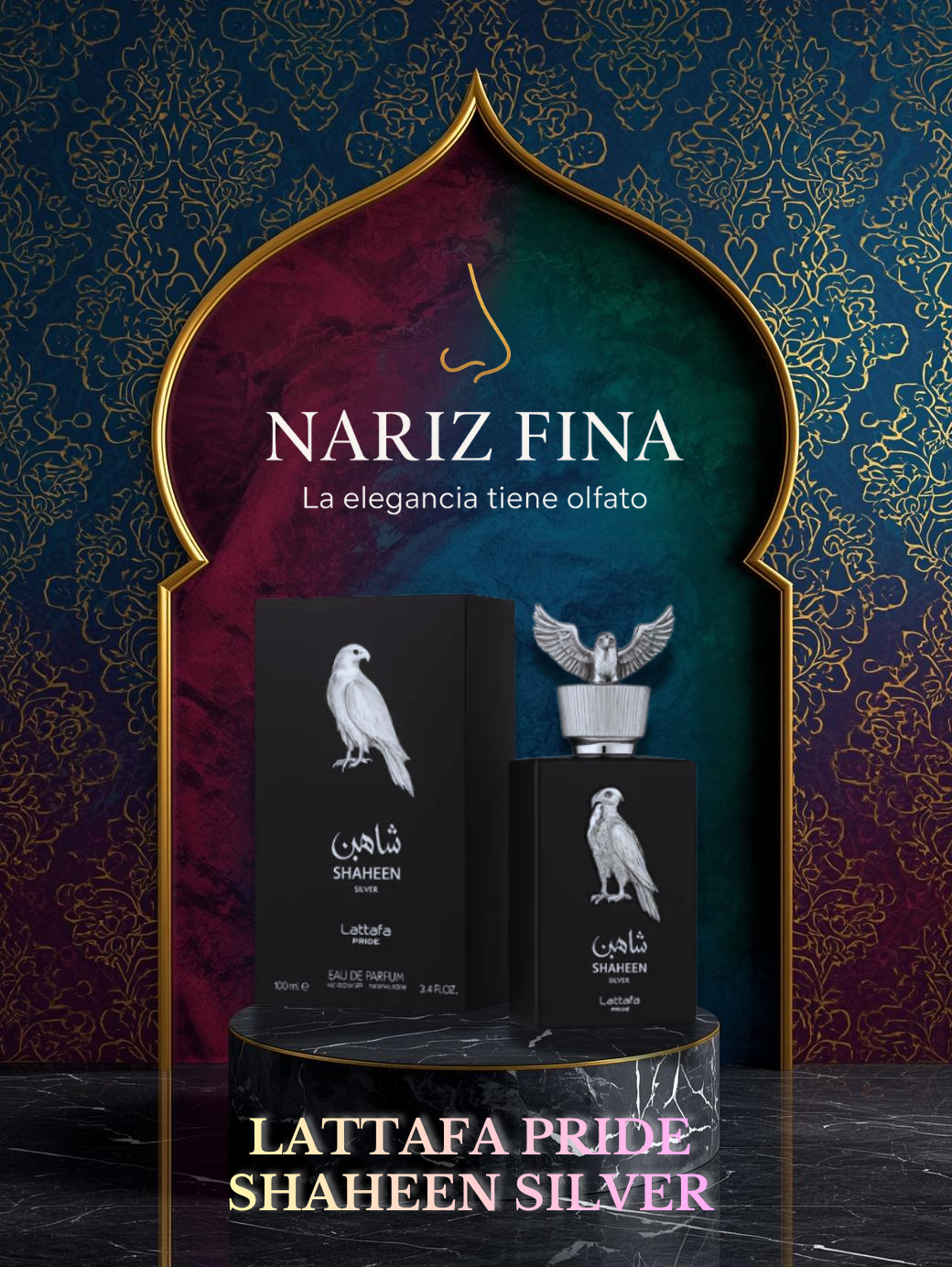 LATTAFA PRIDE SHAHEEN SILVER 3.4 EDP UNISEX 100ML