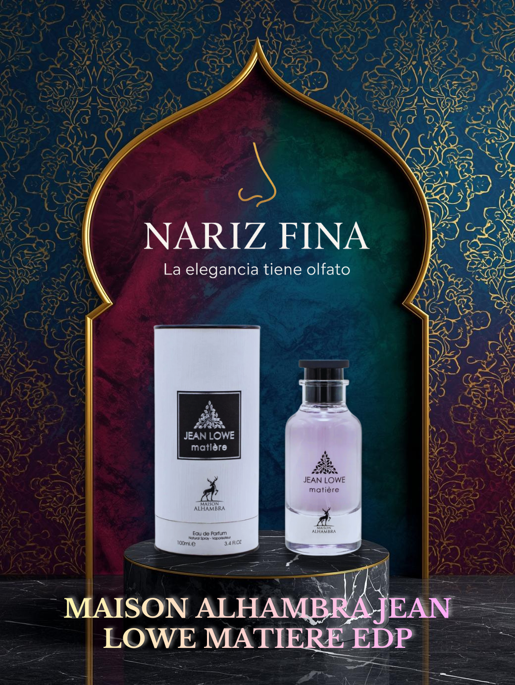 MAISON ALHAMBRA JEAN LOWE MATIERE 3.4 EDP UNISEX 100ML