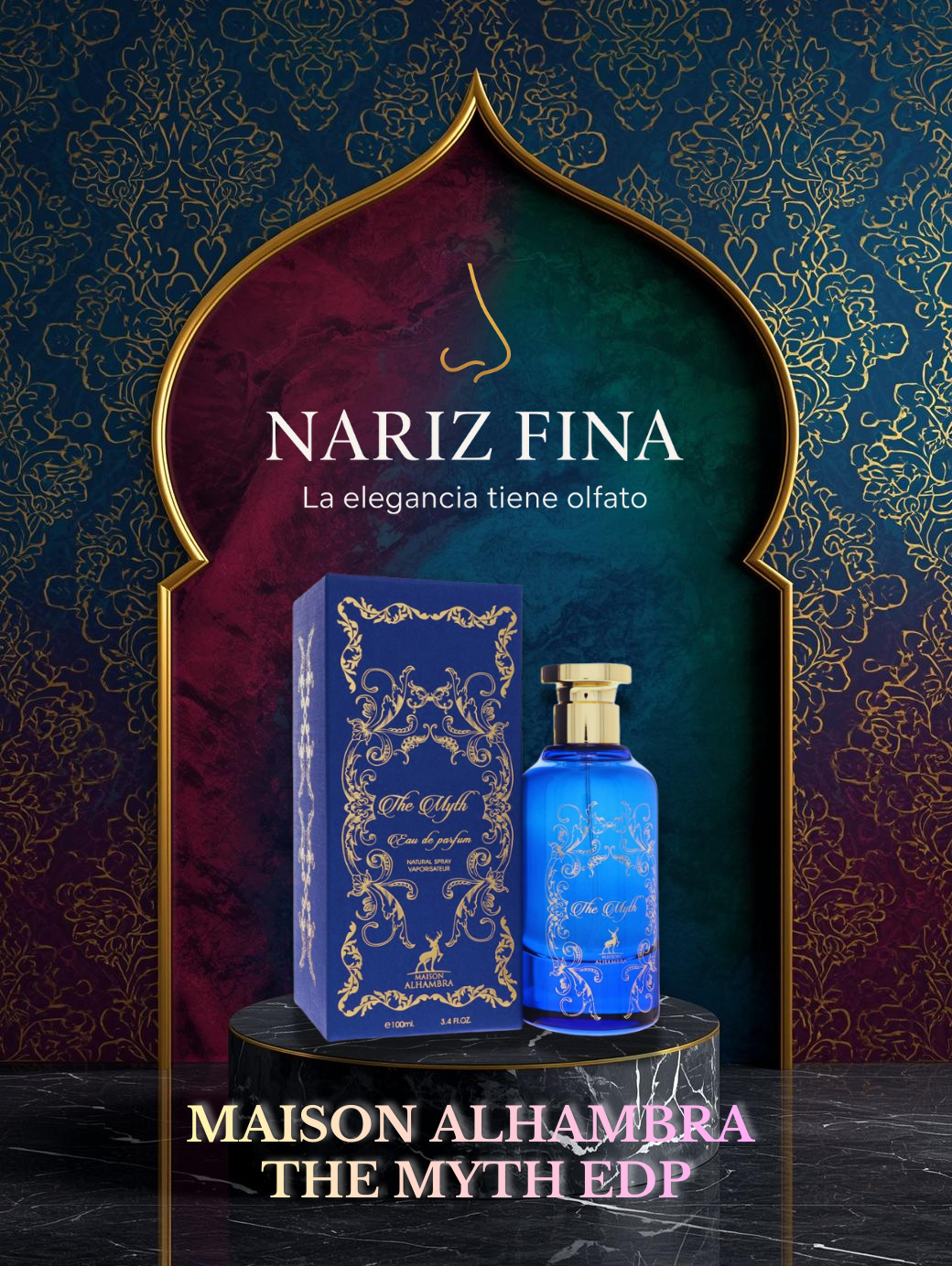 MAISON ALHAMBRA THE MYTH 3.4 EDP UNISEX 100ML