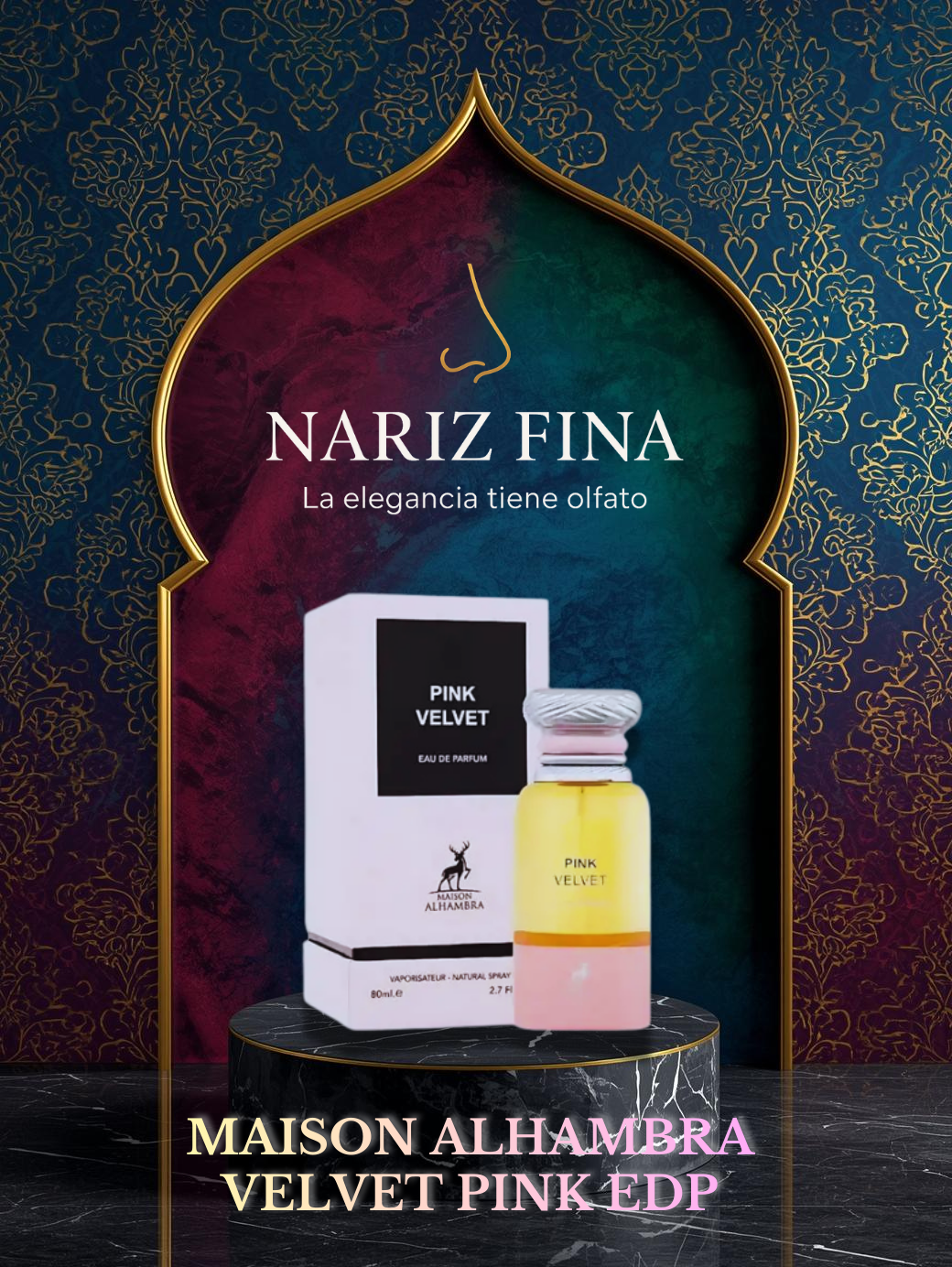 MAISON ALHAMBRA VELVET PINK 2.7 EDP WOMEN 80ML