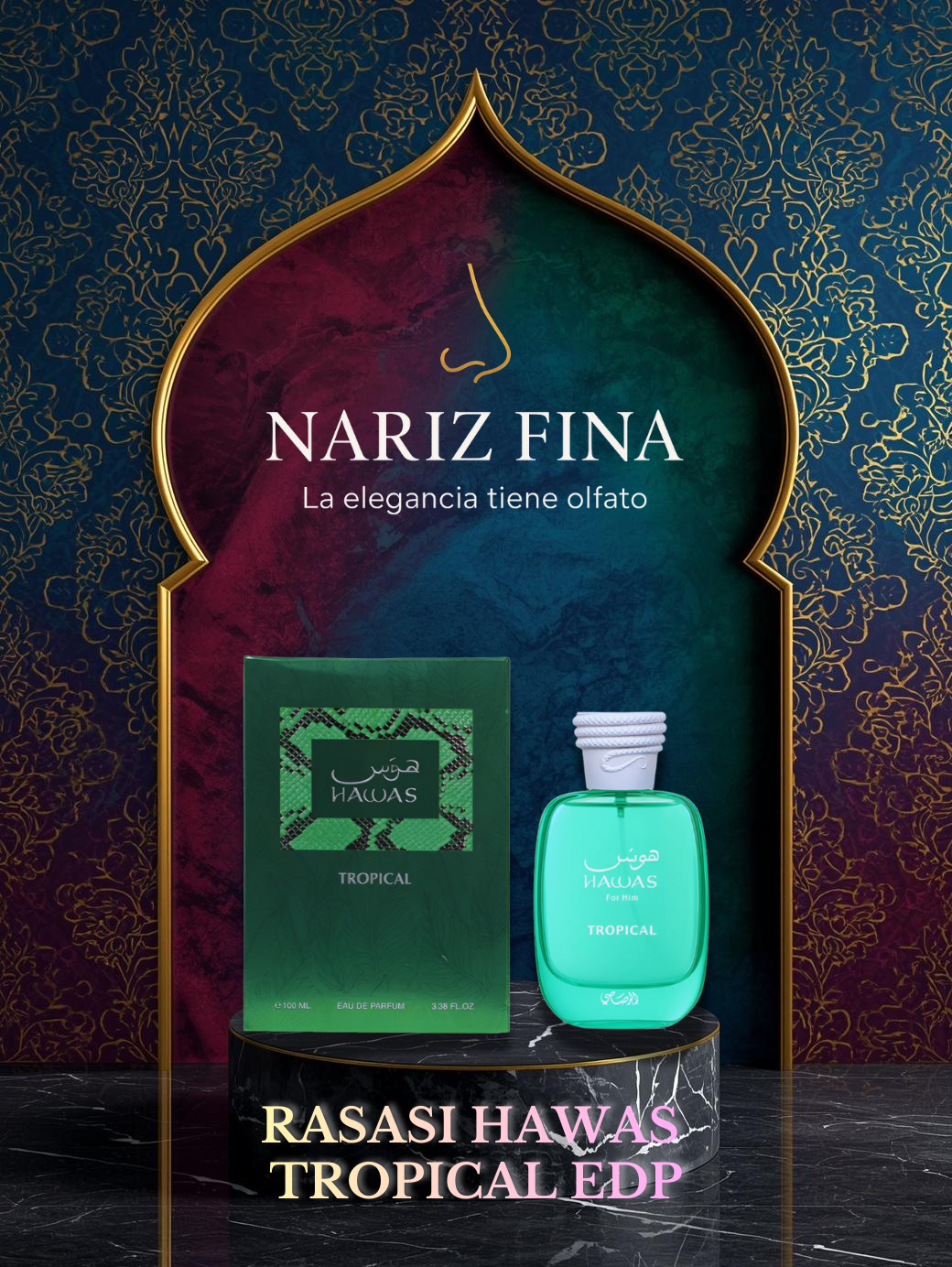 RASASI HAWAS TROPICAL MEN EDP 3.4 OZ 100ML